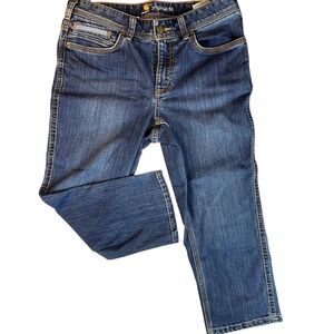 CARHARTT Womens Denim Crop‎ Jeans (8) (31x30) Capri Original Fit Modern Utility